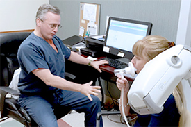 Pulmonary Doctor With a Patient