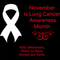 November is Lung Cancer Awareness Month