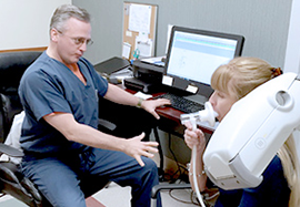 Pulmonary Doctor With a Patient